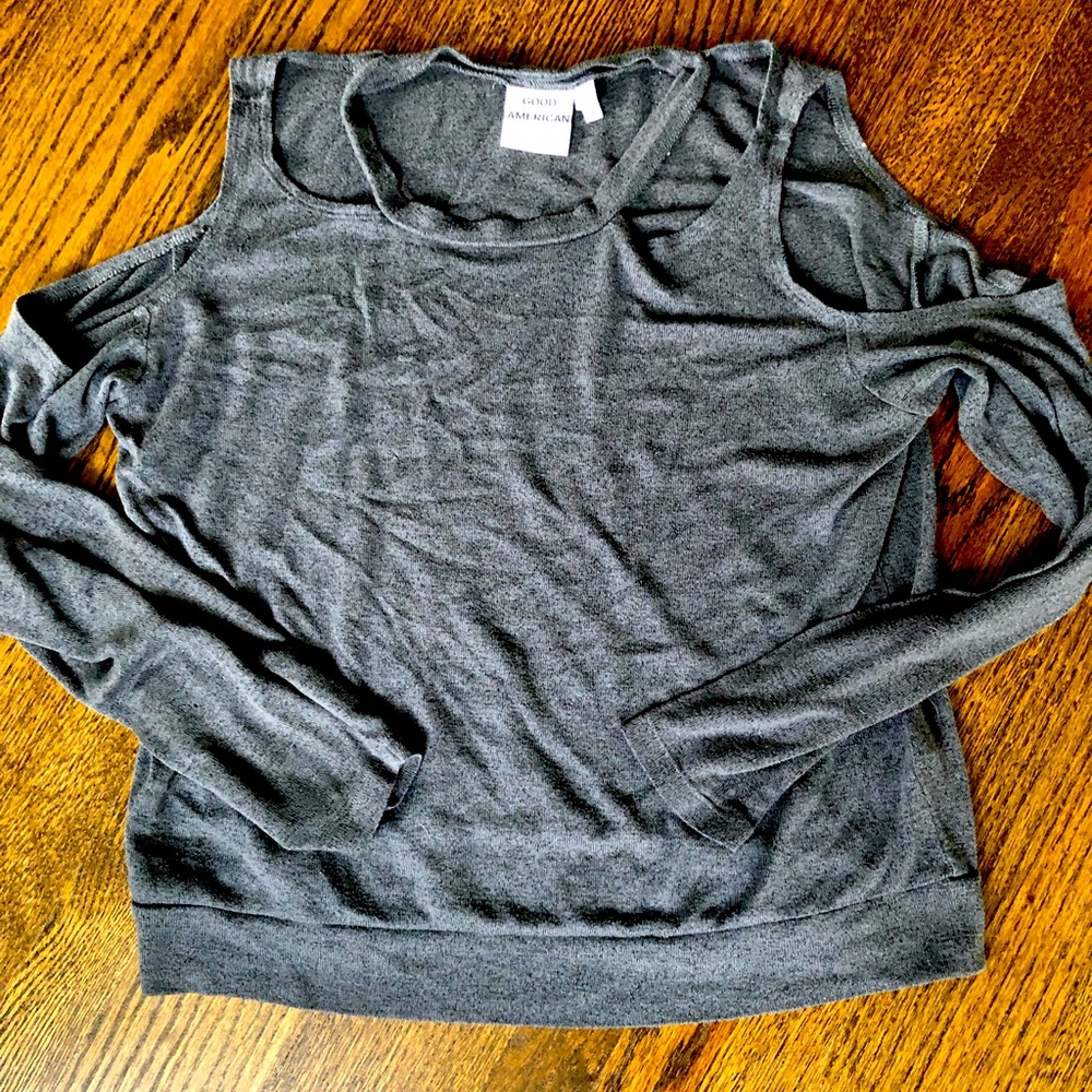 Cozy Good American Cold Shoulder Pullover